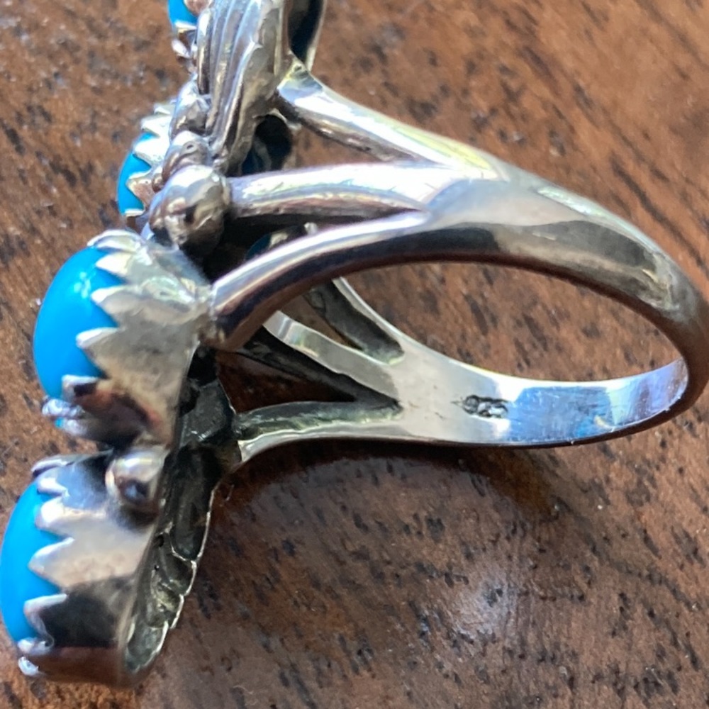 Heavy Turquoise Ring - Picture 7 of 10
